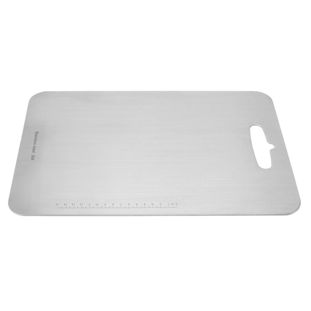 Cutting Board Double Sided 304 Stainless Steel Easy Cleaning for Cooking Kitchen M