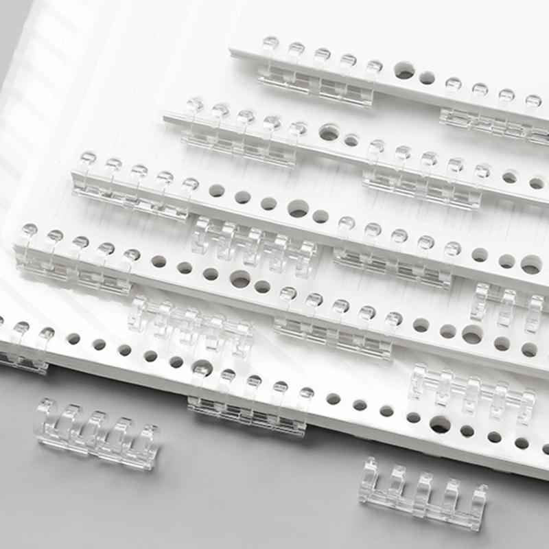 5-Ring Binding Clip 0.63" Diameter 5-ring Binding Coils Binding Comb Clip Closure Open for All Loose-leaf Notebooks