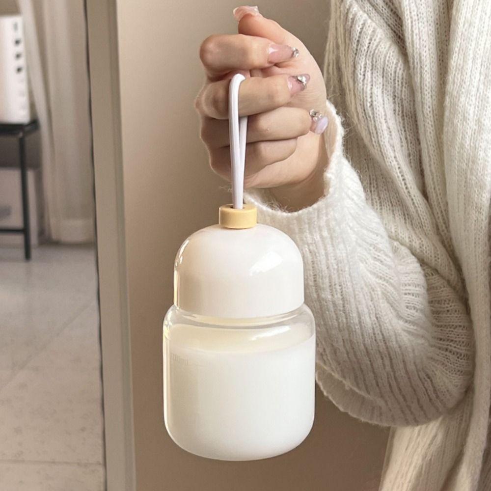 Cute Soy Milk Coffee Mug Sealed Breakfast Cup Portable Glass Water Bottle  Gift