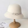 Mei 2025 New Hepburn Style Woolen Fisherman's Hat Children's Autumn and Winter French Retro Basin Hat, Temperament Top Hat