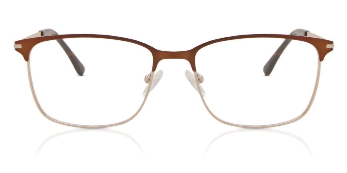 

Full Rim Square Brown Gold Smartbuy Collection Clausen 899e Fashion Unisex Eyeglasses Brown Gold/54