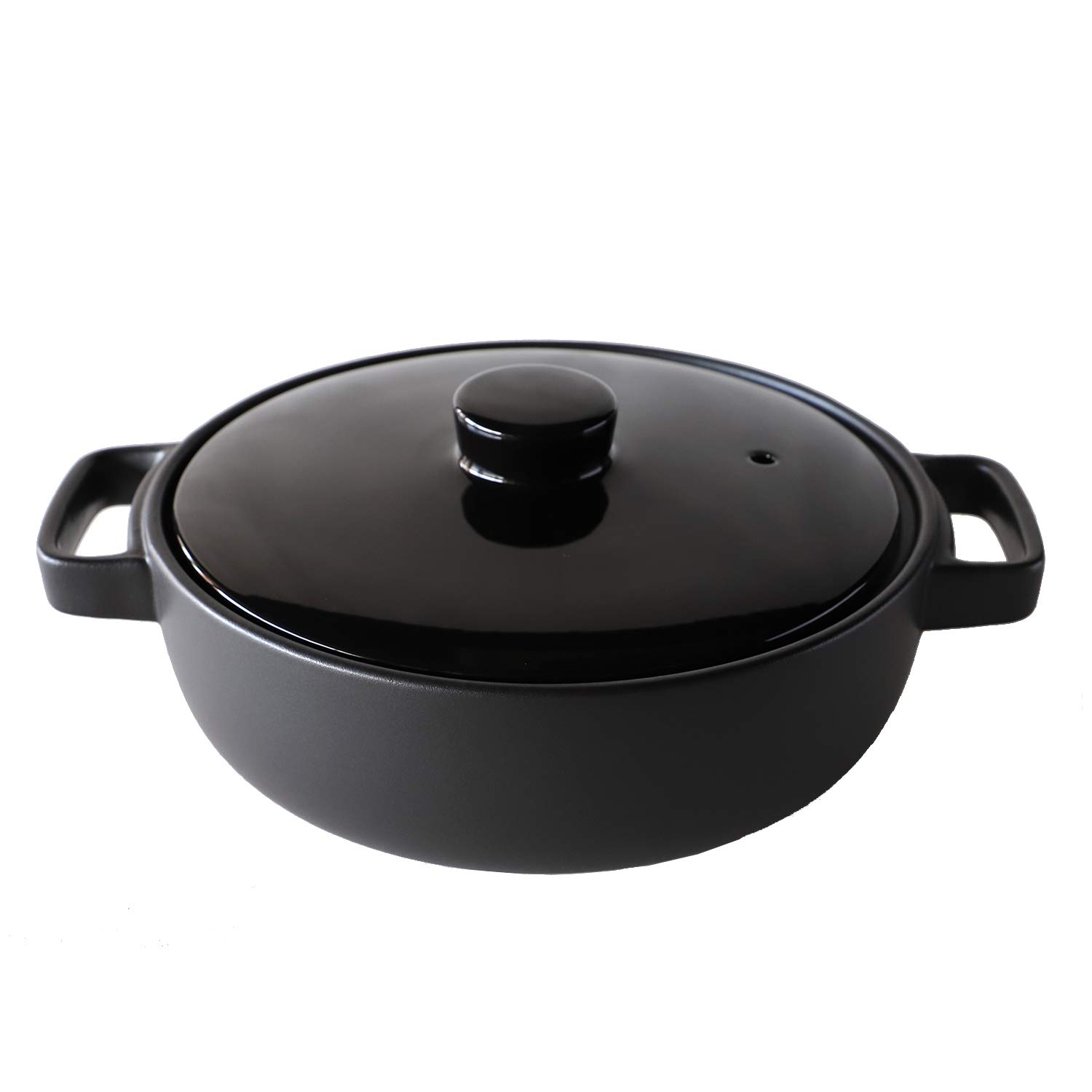 

TAMAKI Earthen pot tote for diameter x depth x height 11 and open fire safe 3-4 people, black, 29.7 23.6 cm, dishwasher, microwave, oven, T-928509