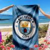 Manchester City FC Print Strandtuch, Vielseitiges Leichtes Saugfähiges Strandtuch für Pool Surfen Yoga Badezimmer, Perfektes Geburtstags-Urlaubsgeschenk