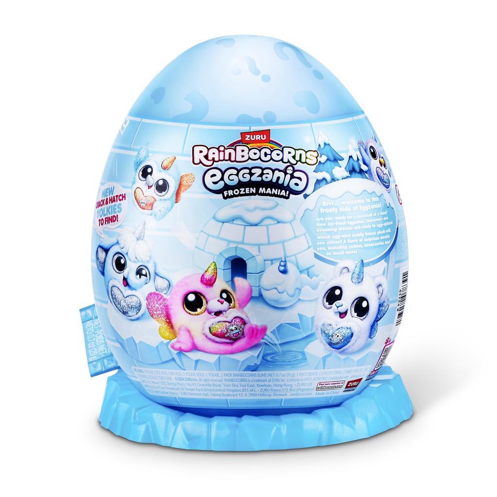 Rainbocorns Eggzania Frozen Mania Überraschungs-Einhorn-Spielzeug - Sammelfiguren mit Zubehör für Mädchen