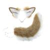 Simulated Animal Ear Tail Set Cosplay Props Party Dress Up Headgear Hair Accessories Shiba Inu Simulated Animal Ear Headband
