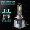 Super Bright H4 Car LED Lights 360W 18000LM Six Copper Tube Hi Lo Beam Decoder Headlights Car Accessories