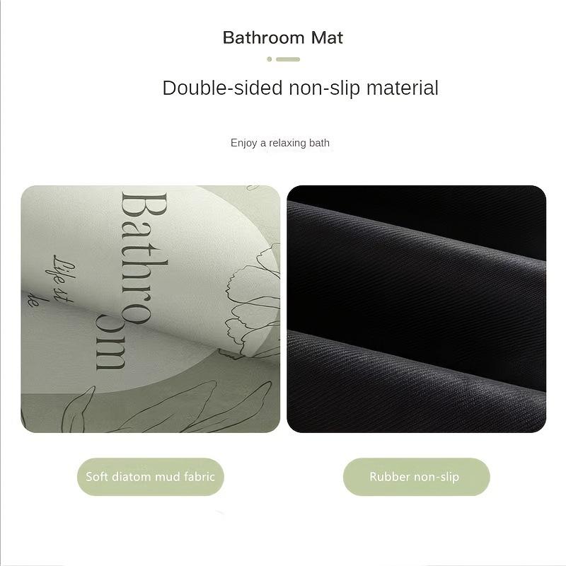Bathroom Floor Mat Water-absorbing Quick-drying Diatom Mud Floor Mat Household Bathroom Anti-skid Mat