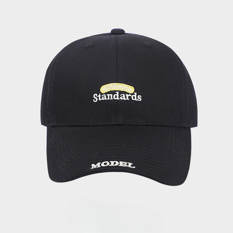 Letter Embroidered Baseball Cap for Men and Women Korean Style Fashionable and Versatile Soft Top To Show Off The Face Small Duckling Cap