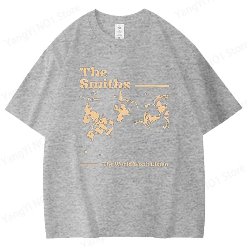 Vintage The Smiths T Shirts Men Hip Hop Retro 90s The Smiths Music Band T-Shirts Gift for Fan Clothes Streetwear Tops