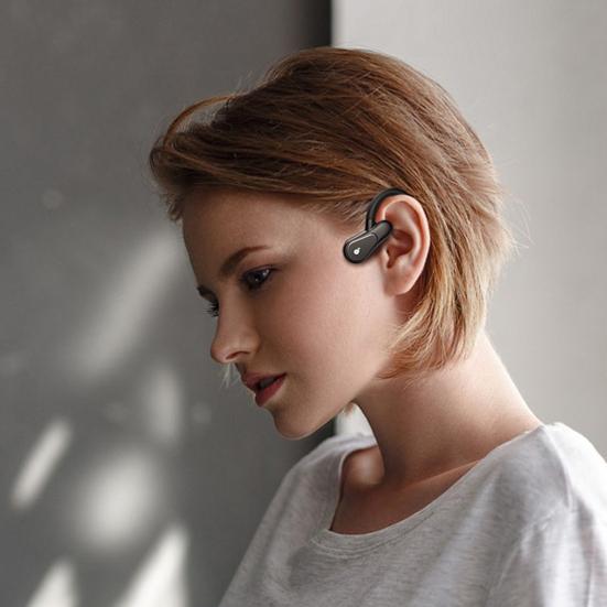 A01 Bluetooth-compatible Earphone Ear Hook Bone Conduction Built-in 16G Memory Wireless Sports Headphone for Mobile Phone