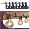 20 outdoor string light hooks, screw hooks for hanging Christmas lights, light strings, and LED clips, wall and patio hooks suitable for the garage