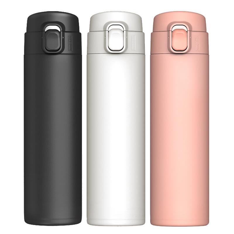 Macaron Flip-Top Insulated 304 Stainless Steel Tumbler - Car Vacuum Water Cup Gift