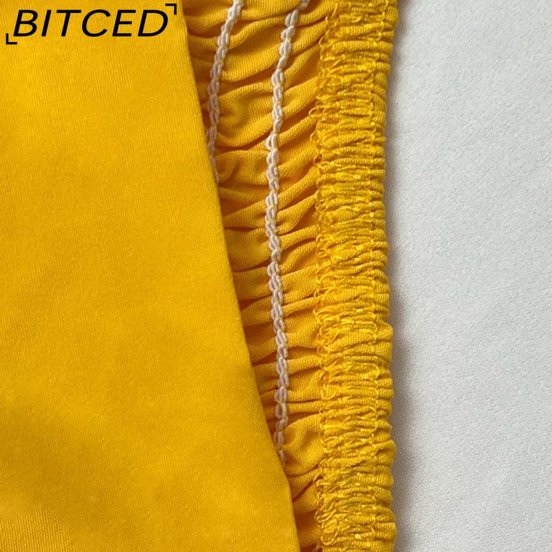 BITCED Spring Women's Commuter Mid-Waist Trendy Strappy Full-Skirted Fashionable Casual Set