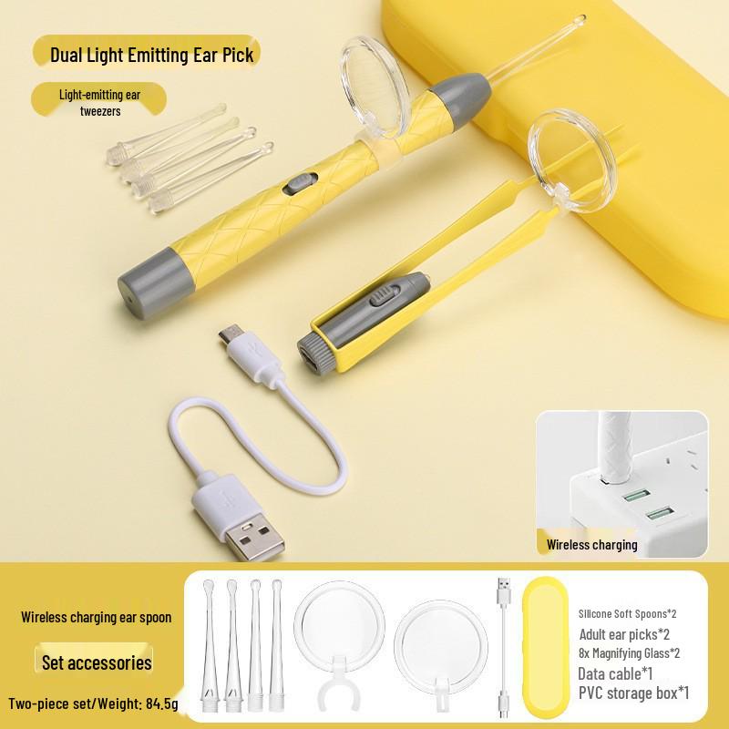 Baby Earwax Removal Tool: Soft-Headed Ear Pick with Light for Infants and Toddlers