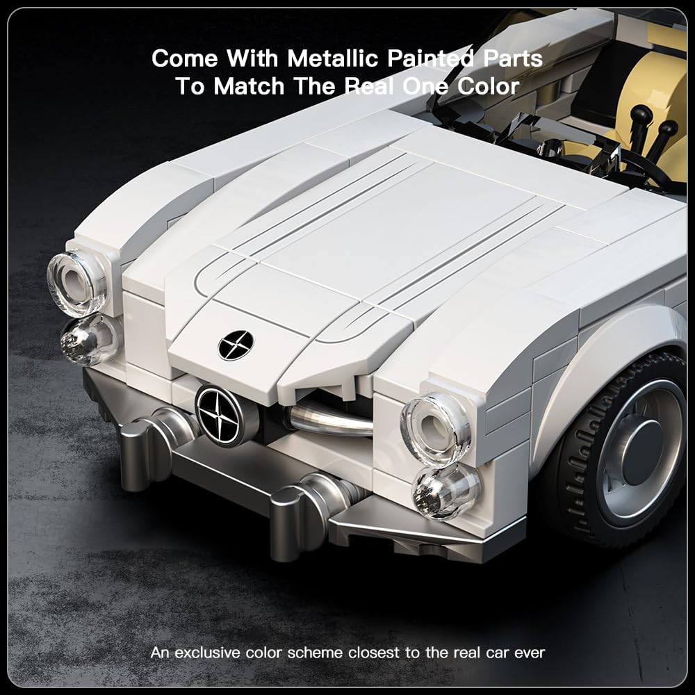 MOULD KING Speed ​​Champion 300SL Supercar 27037 Bauset Spielzeug Sammlermodell Autoblock Kindergeschenk ab 8 Jahren(322 Stück)