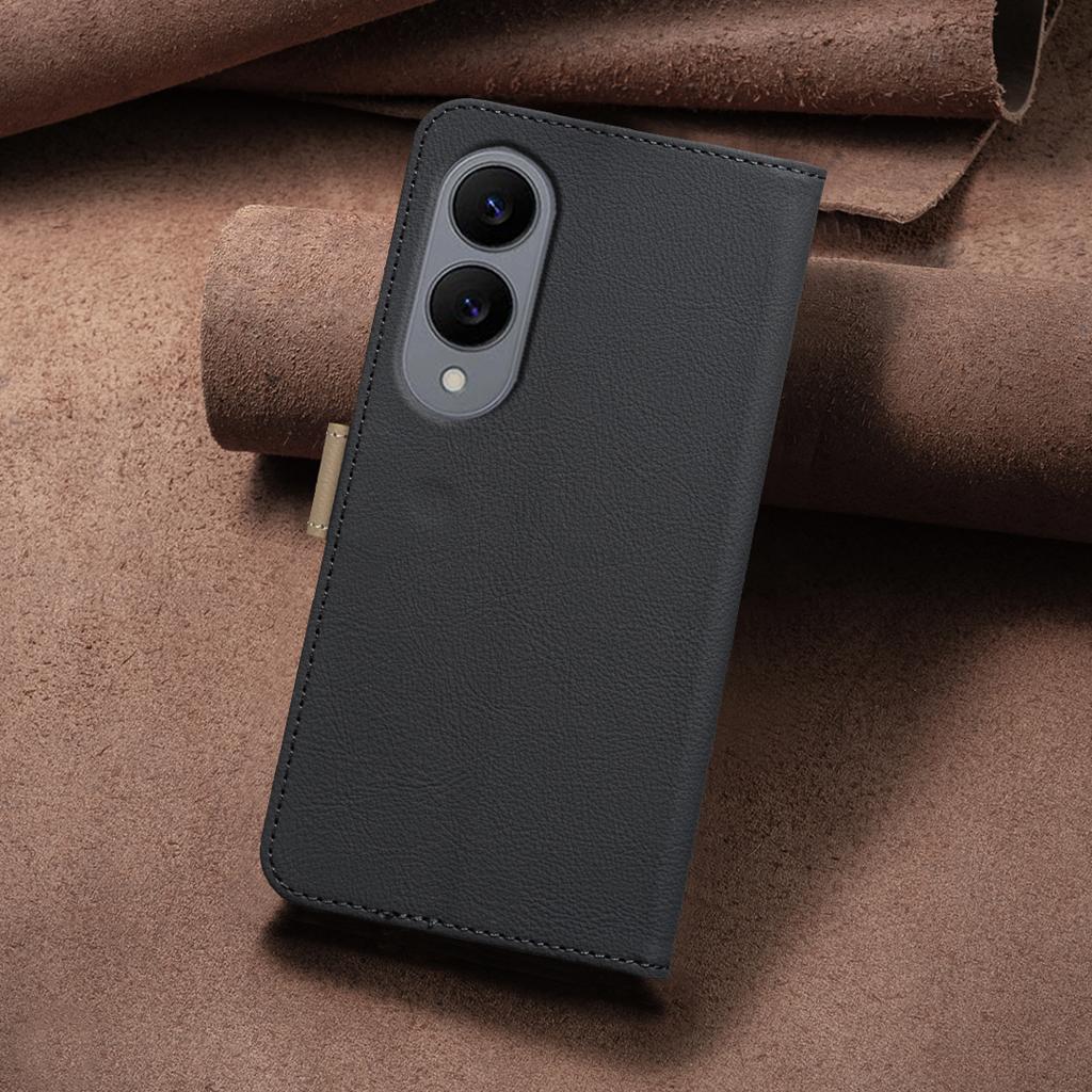 For Samsung Galaxy S25 Edge Leather Case BINFEN COLOR BF36 Floral Pattern Phone Cover RFID Blocking Wallet Stand