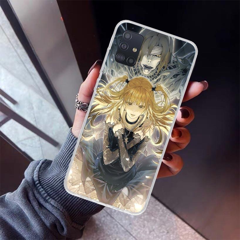 N-Note D-Death MisaMisa Phone Case For Samsung Galaxy A52 A51 A50S A32 A22 A12 A02S A72 A71 A31 A70 A30S Note 20 Ultra 10 Plus S