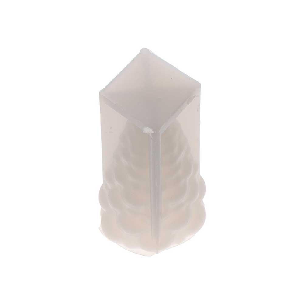 Conical Shaped Soap Mold Bubble Tip Christmas Tree Candle Mold Party Decoration   Scented