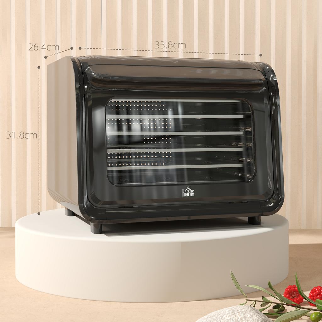35-70 degrees C Six-Tray Food Dehydrator - Black