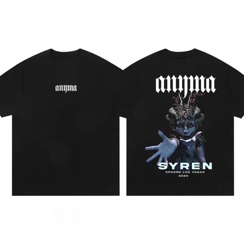 

Летняя футболка Anyma Top 100 Dj Thailand S20 Ssk Vac Electric Syllables Wear Унисекс С коротким рукавом Хлопковая с принтом S