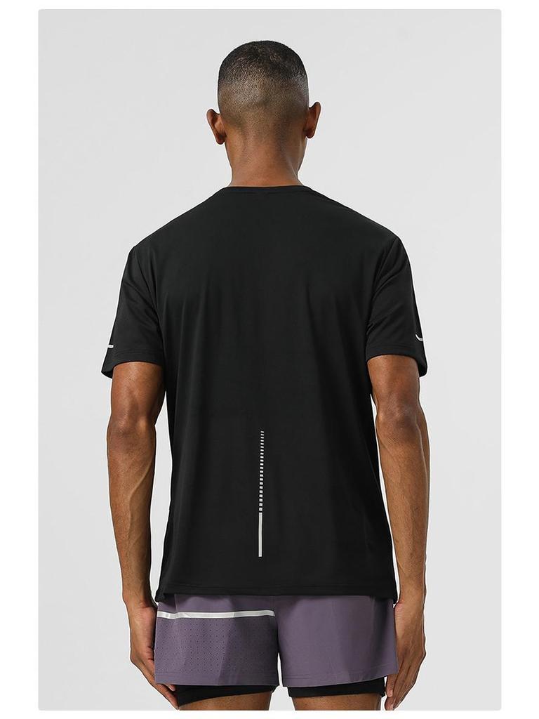 2025 Men's Quick-Dry Antibacterial Reflective Sports T-Shirt - Moisture-Wicking Cloud Yarn