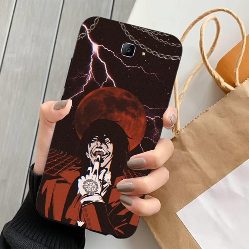 Kryt na telefon s motivem anime Hellsing Alucard s ventilátorem pro Samsung Note 9 10 20 Plus Pro Ultra J6 J5 J7 J8 měkký černý kryt na telefon