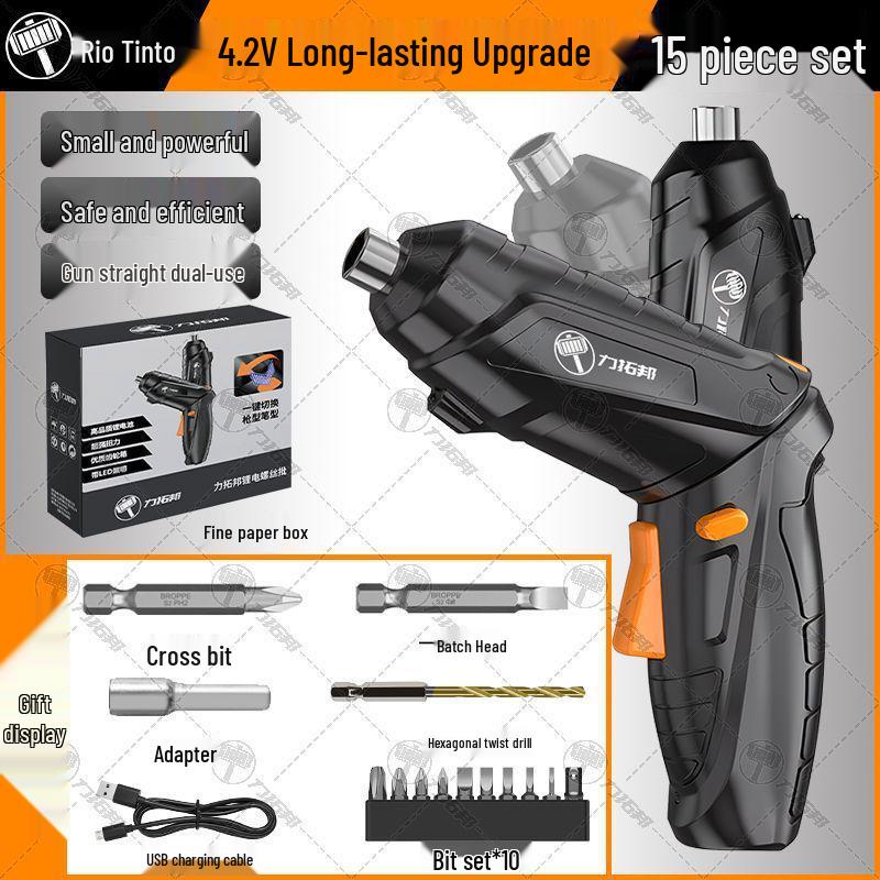 Multifunktions-Elektroschrauber-Werkzeugkasten: Haushalts-Reparatur- und Montage-Set