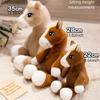 Long Tail Horse Plush Toys with Mane Cartoon Horse Stuffed Toy  Easter Gifts
