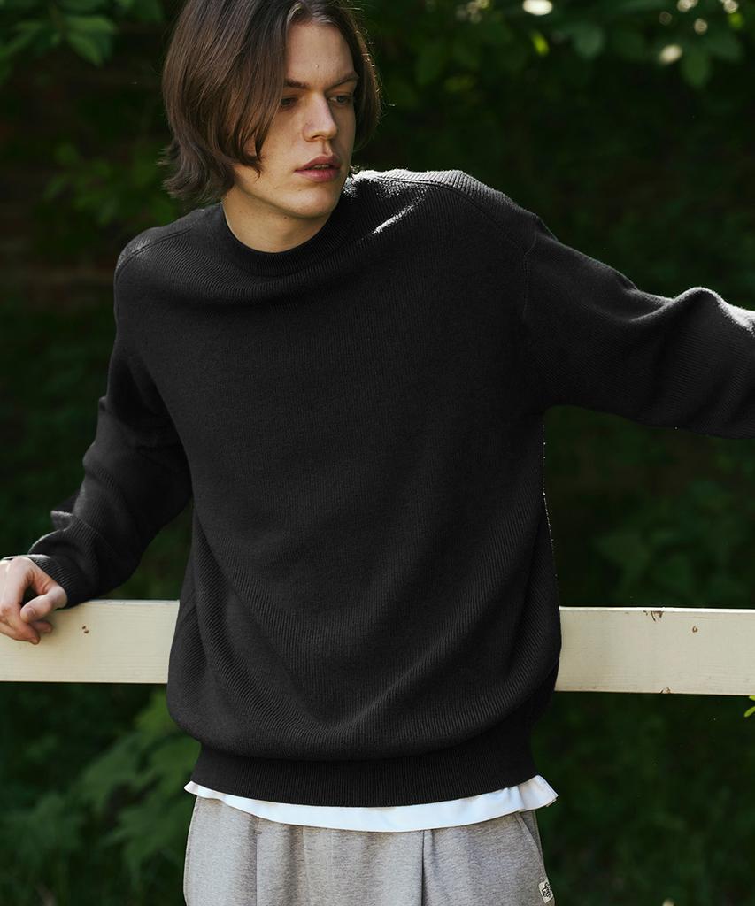 THE GREEN LAB Hazzi Round Oversized Knit [Black]