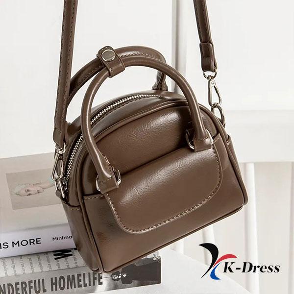 

Міні-кишенькова сумка з хрестовою ручкою (4 кольори) 15x14x6cm коричневий