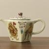 Golden Rooster Ceramic Teapot