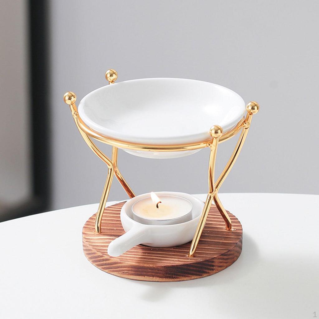 Essential Oil Burner Aroma Versatile Fragrance Warmer Tealight Candle Holder for Office