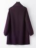 Plus Size Mid-Length Double-Sided Cashmere Coat for Middle-Aged & Elderly Women