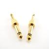 4pcs 6.35mm 6.5mm Mono Audio Adapter Male Jack Plug Plug Connector Guitar Effect Pedals Instrument Convert Patch Adaptor