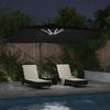 Cantilever Sun Umbrella Black 352 x 251 x 265 cm Polyester and Aluminum