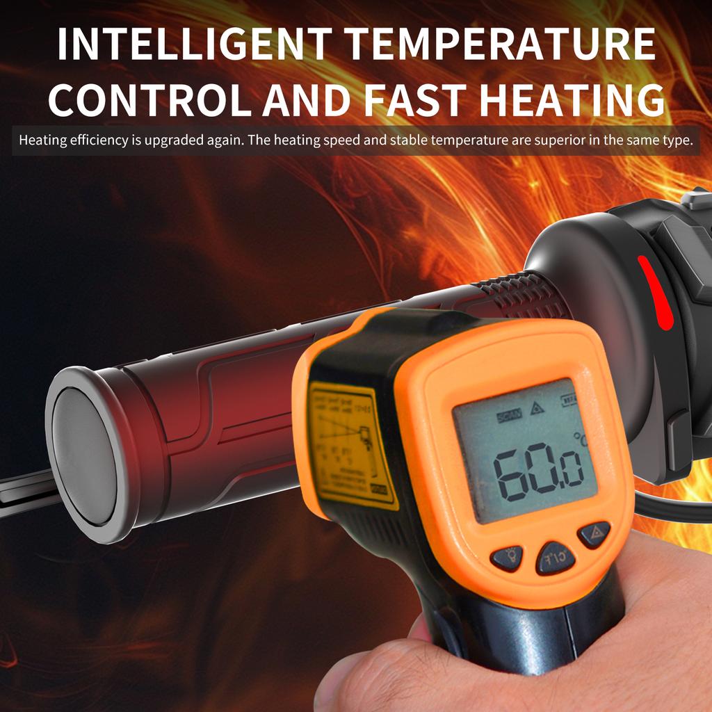 1 Pair 12V 22mm Electric Heating Handle Universal Motorbike Hand Heated Grips Temperature Adjustable Motorcycle Hot Grips