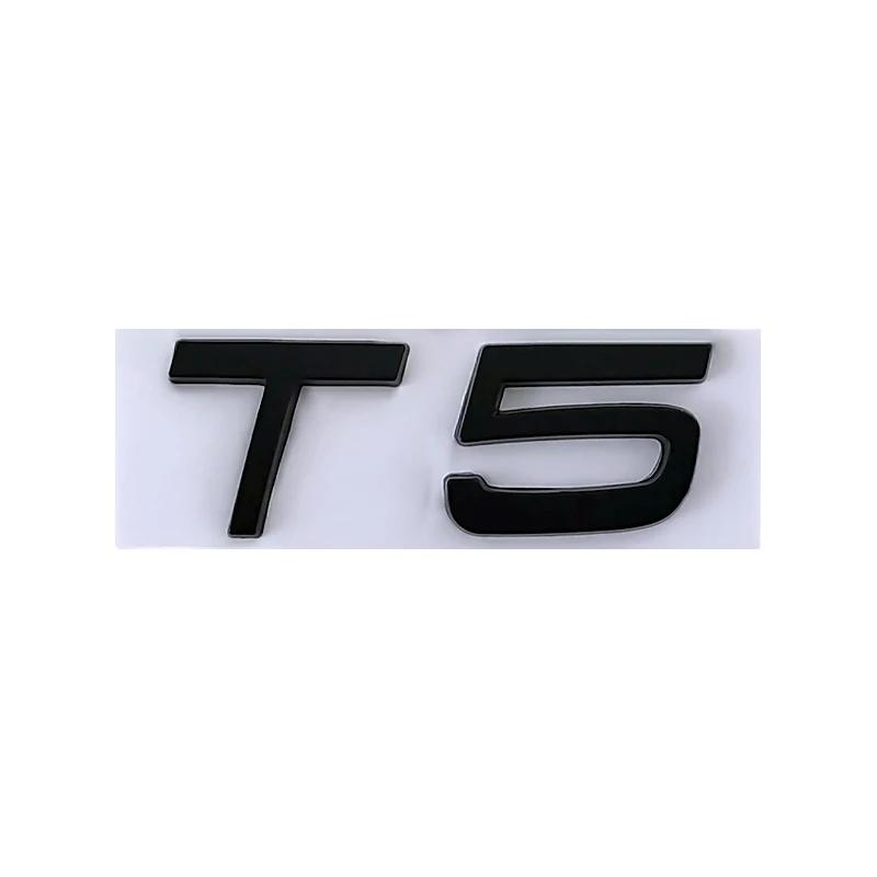 3d Metal T5 Logo T6 Emblem AWD Letters Car Trunk Badge Sticker