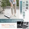 AOITRADE DB-001 Deck Brush for Balconies [Extendable 80cm-130cm, Designed to Reach Corners], 32cm Brush Width, with Wiper, Outdoor Cleaning Brush for