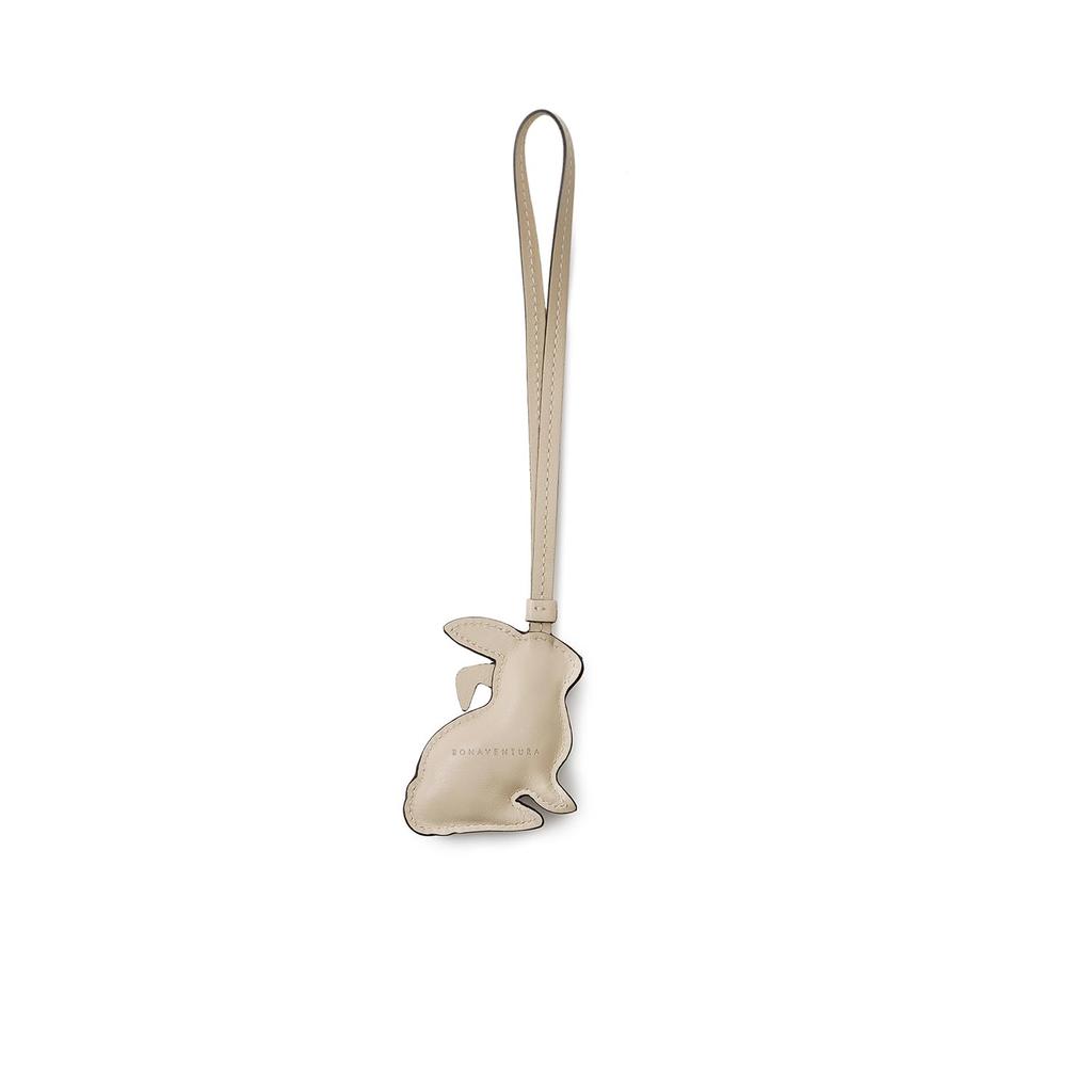BONAVENTURA Bona Rabbit Charm [Ivory] Italian Leather, Genuine Leather, Gift, BRBS3-IV