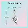 Original 925 Silver Panda Praying Angel Charm Bead CZ Zircon Evil Eye Pendant Gift Fit Bracelet Jewelry DIY Marking