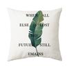 New Tropical Plant Cushion Peach Skin Pillow Nordic Fresh Living Room Sofa Pillow Cover