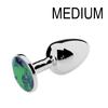 Green Jewel Plug 7 X 3.4 Cm - Kiotos - Anal Jewelry