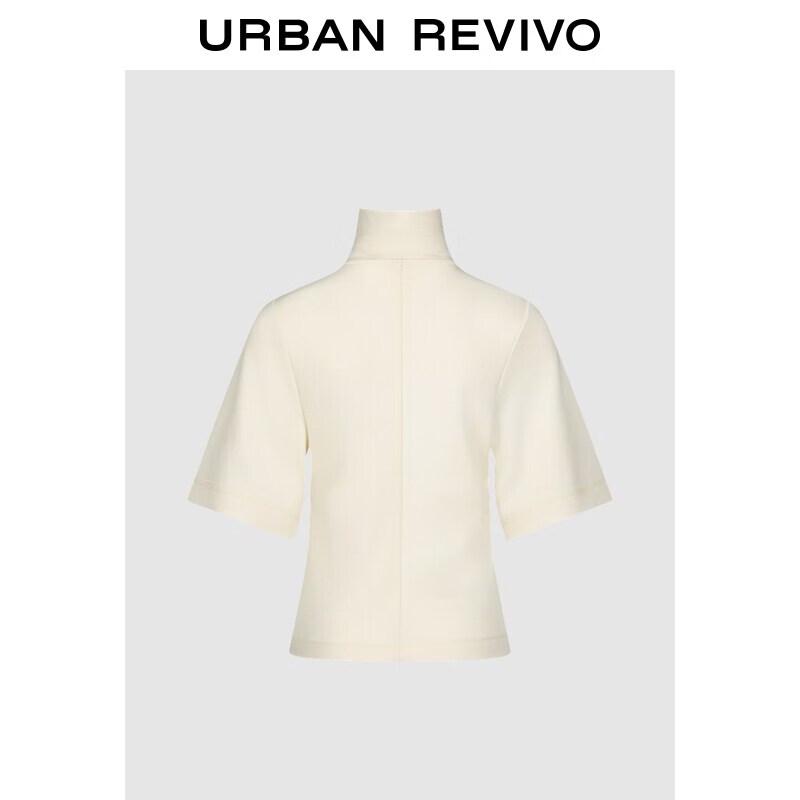 UR Women's Urban Casual Half-Zip High-Neck T-shirt