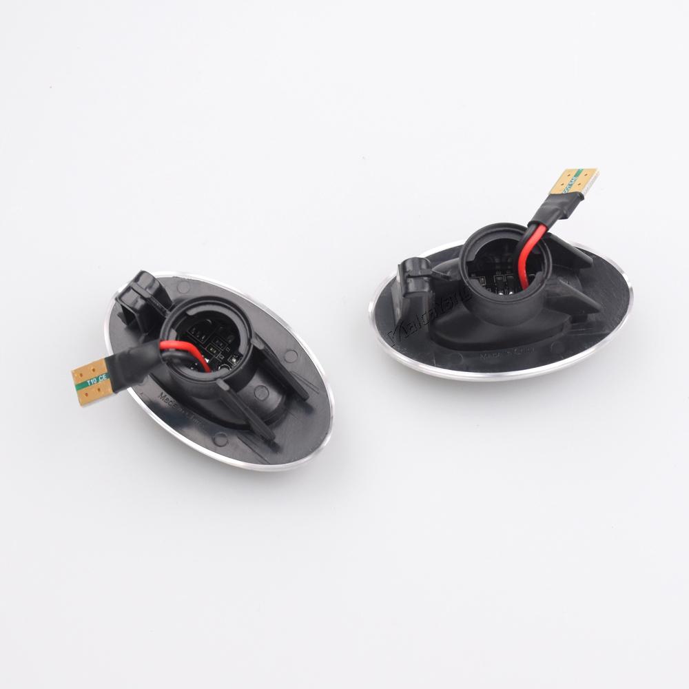 2x Dynamic LED Turn Signal Lights Side Marker Car Accessories for Mercedes-Benz Smart 450 & Benz W639 W168 W447