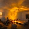 Dynamic Rotating Water Ripple Projector Night Light RGB16 Color Flame Crystal Light Living Room Study Bedroom Rotating Light