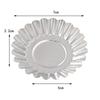 Reusable Cake Egg Tart Mold 10pcs/set 7cm Tinplate Flower  Kitchen Tools Baking Mould Silver Color