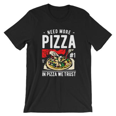 Potřebuji víc pizzy tričko. 100% bavlněné prémiové tričko NOVINKA