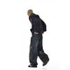 American Retro Washed Machete Denim Men and Women Handsome Fried Street Stylish Loose Casual Straight-Leg Wide-Leg Pants