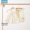 Youqi Baby Girls Summer Polka Dot Two-Piece Outfit