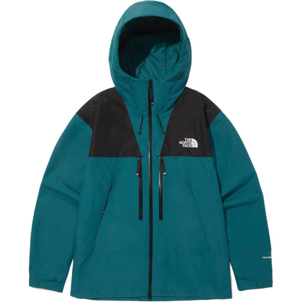 The North Face Letter Logo Hooded Loose Zip Long Sleeve Jacket Men jackets Blue NJ2HQ50D